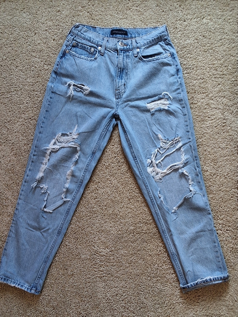 Aeropostale Slim & Thick Curvy Mom Jeans